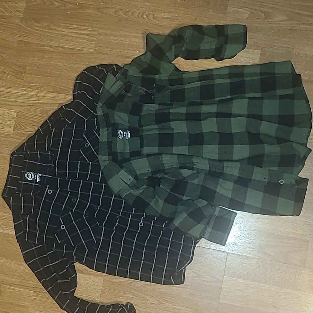 flannel Soft Button Down Shirts Size 8